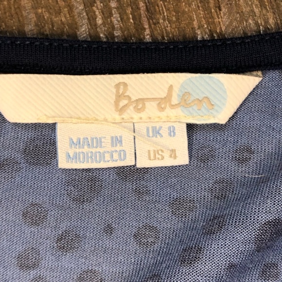 Boden Drop Shoulder Cow Neck Long Sleeve Top Sz 4 - Picture 3 of 13